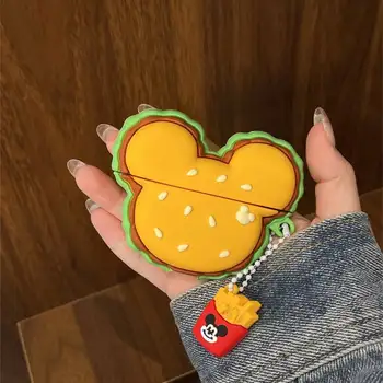 Bedårande och udda Musse Pigg miniburger AirPods Pro 2/3-skal, Apple Bluetooth-hörlursfodral för generation 4, 5 10 best sales Mickey airpods - №3