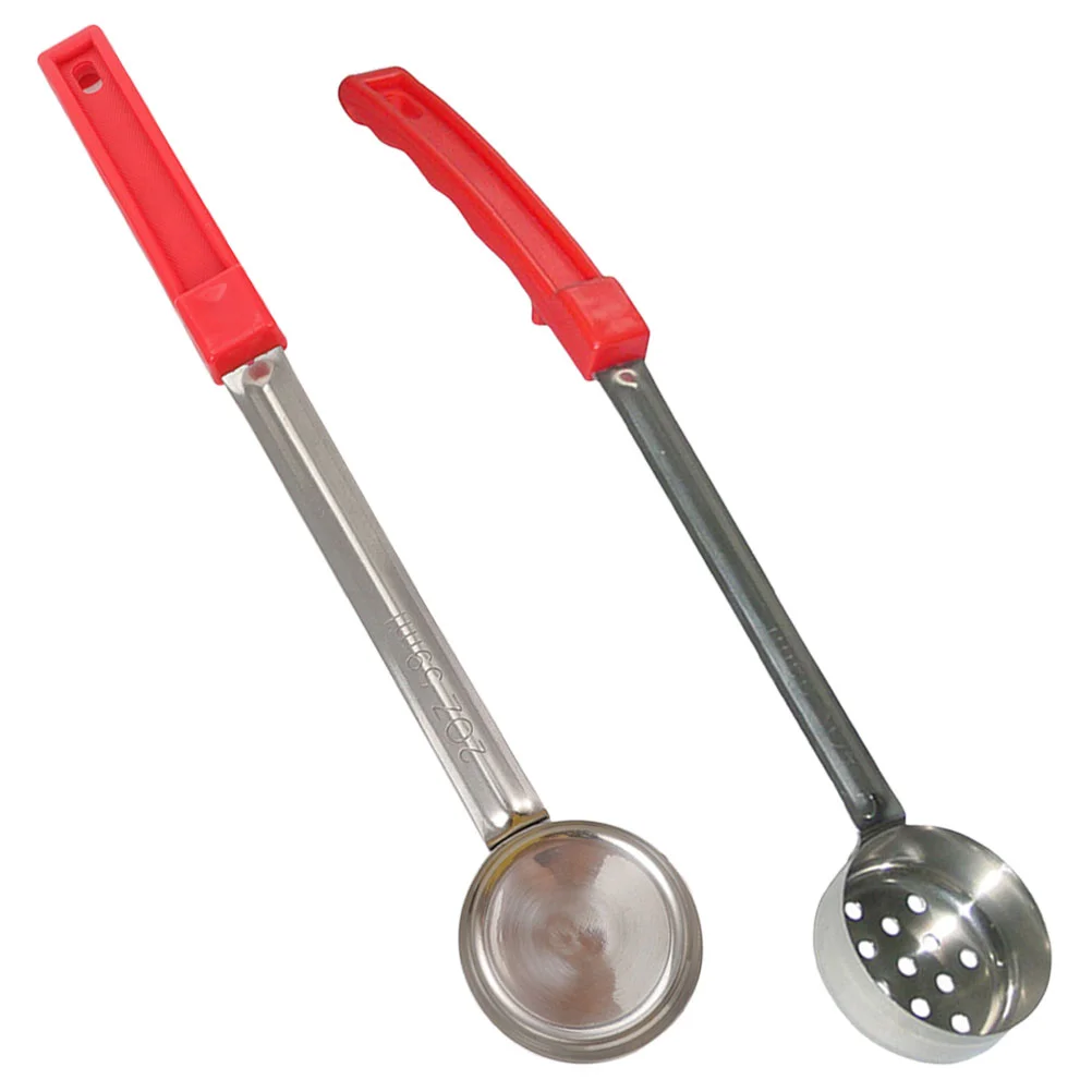 

2 Pcs Pizza Sauce Spoon Handle Kitchen Scoop Spreading Portion Control Stainless Steel Multi Purpose Sauce Tool