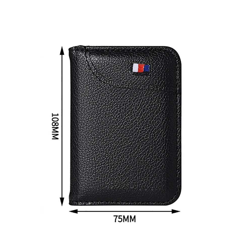 New Style Slim Portable Card Holder - Black/Coffee Durable Anti-Demagnetization Unisex Daily Essential for Credit/Debit Cards
