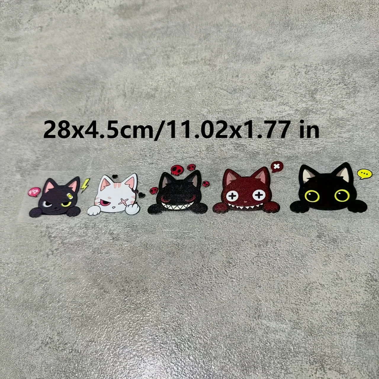 1SET Super Cute Lucky Cat Reflective Sticker - Glossy Vinyl Self-Adhesive | Easy to Apply for Car/Motorcycle/Helmet/Bumper