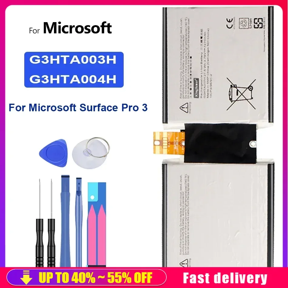 

Battery G3HTA003H/G3HTA004H For Microsoft Surface Pro 3 Pro3 1645 1657 Series Tablet PC G3HTA007H 1631/1577-9700