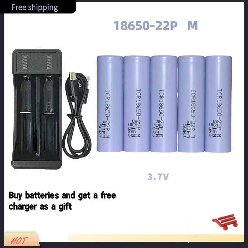 

100% Original for ICR18650-22Pbattery 3500mAh 25A Discharge Li-ion 3.7v Rechargable Battery