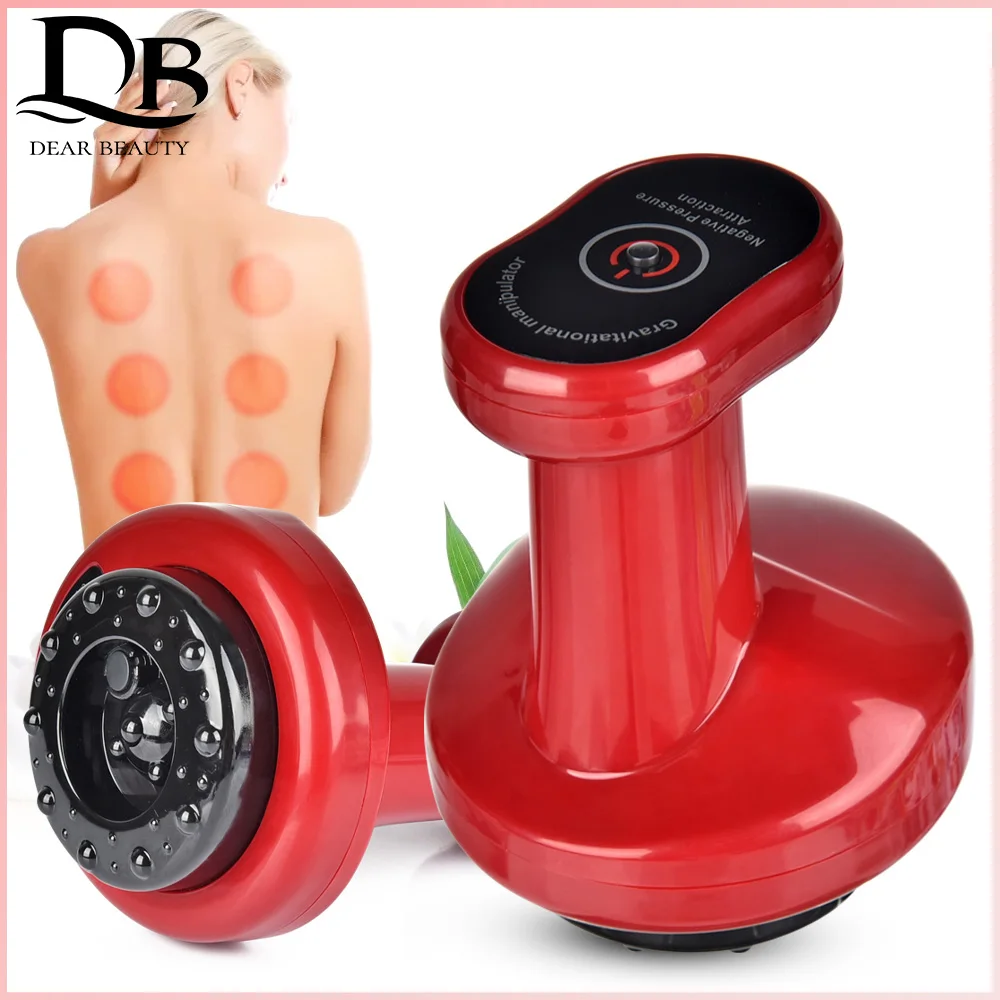 

Electric Cupping Massager Guasha Scraping Suction Apparatus Meridian Negative Pressure Gravitation for Fat Burning Body Slimming