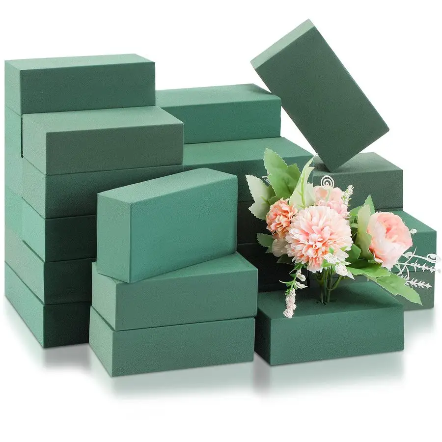 

30 Pcs Floral Flower Foam Blocks Green Wet amp Dry Plant Foam Brick for Fresh amp Artificial Flower Arrangement Florist Supplies