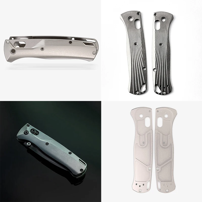 

2 шаблона под заказ, керамическая выцветающая титановая ручка для ножа, ручные весы для подлинной скальной промывки 535, рукоятка для ножей, сделай сам