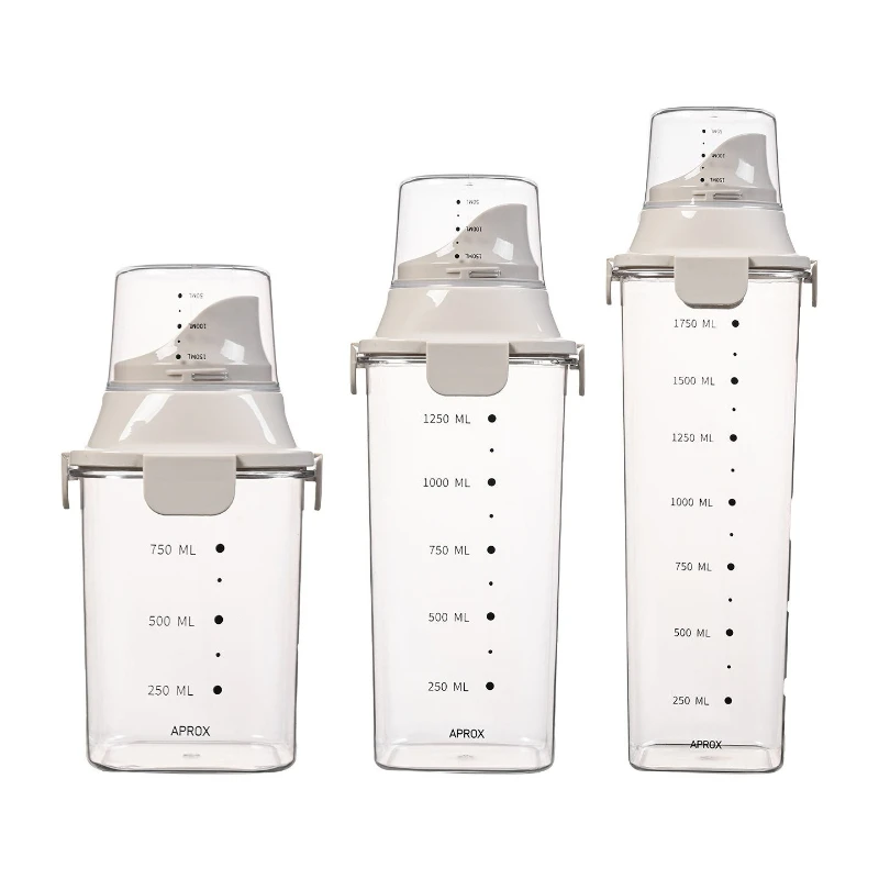 

Yjq sealed tank kitchen moisture-proof storage grain tank storage box with measuring cup transparent storage tank