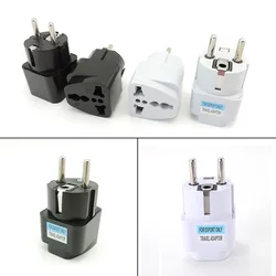 Adaptador de enchufe Universal H2, convertidor de conversión de enchufe europeo, alemán, chino, blanco de viaje, 250V, 10A, 800W