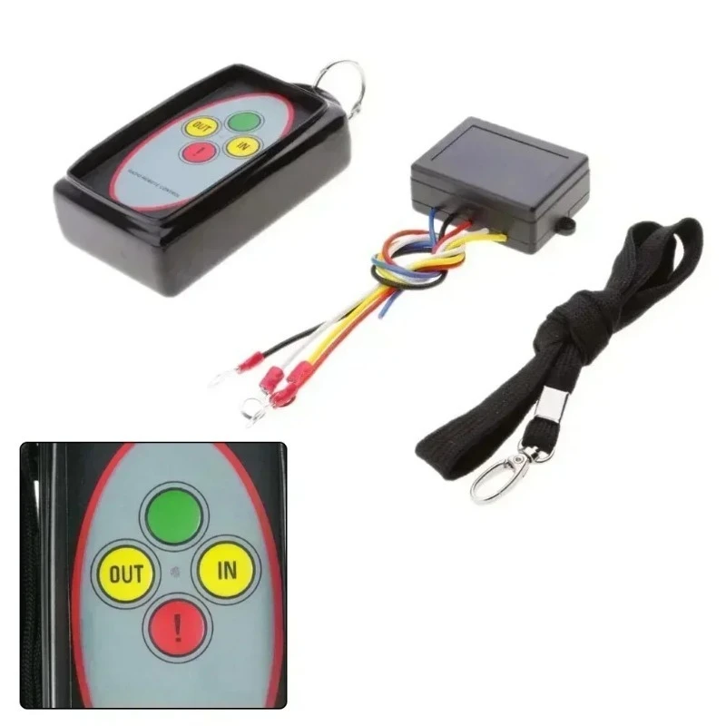 12V 24V Heavy Duty Wireless Winch Remote Handset Vehicle Towing Lifting Equipment Test Measuring Tool Replacement Accessory
