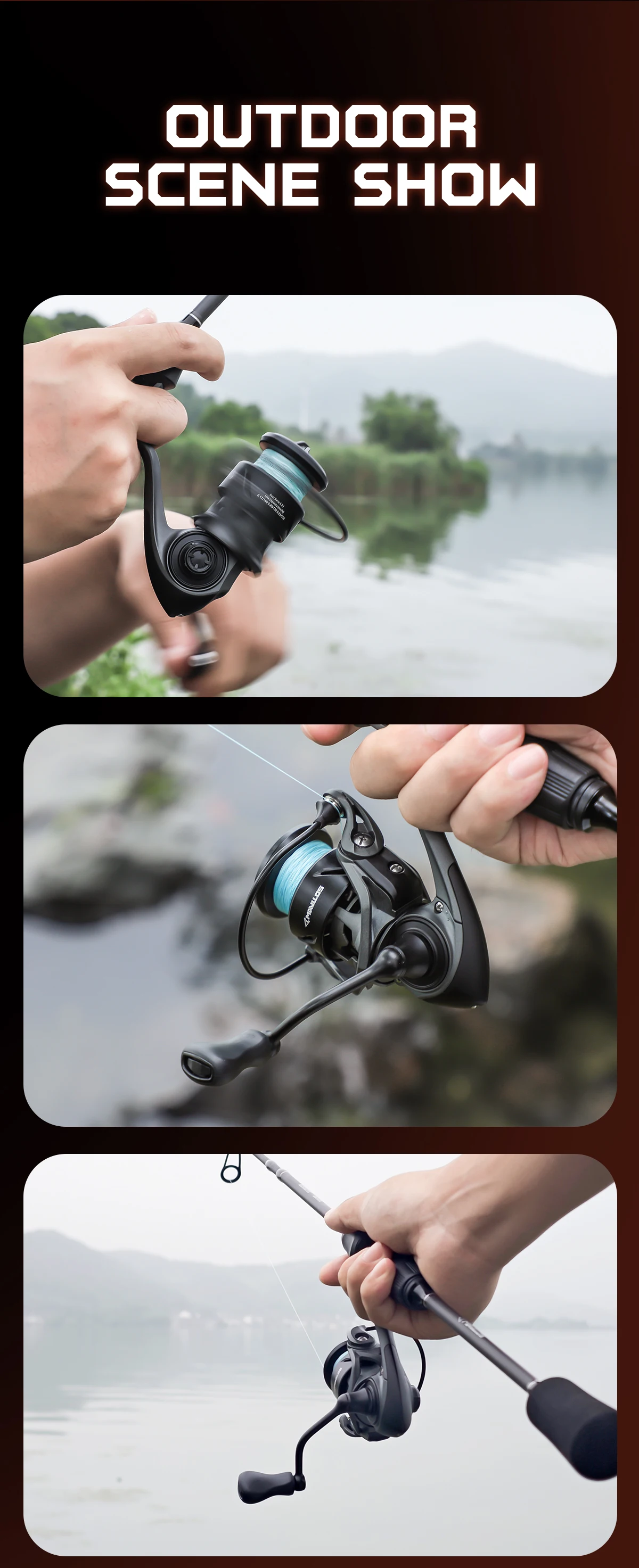 Mavllos SCYLLA Ultraleichte Bass-Spinnrolle, 122g Carbonrahmen, 5,2:1 Übersetzungsverhältnis, 4kg Bremskraft, Mikro-Angelrolle für Forellen – Detail 10