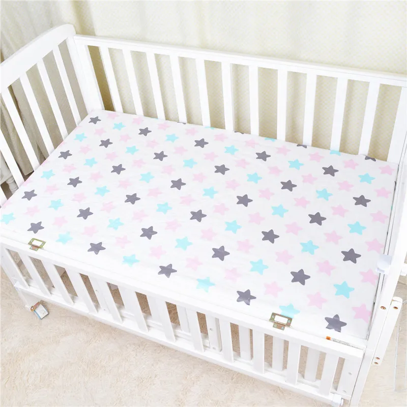 110*60cm Baby Mattress Clouds Flamingo Cotton Breathable bed Sheets Baby Bedding Children\'s Bed Cover Newborn photography props