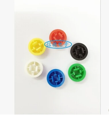 60pcs/lot 6 Colors B3F Button Cap Round Switch Button Cap 12*12*7.3