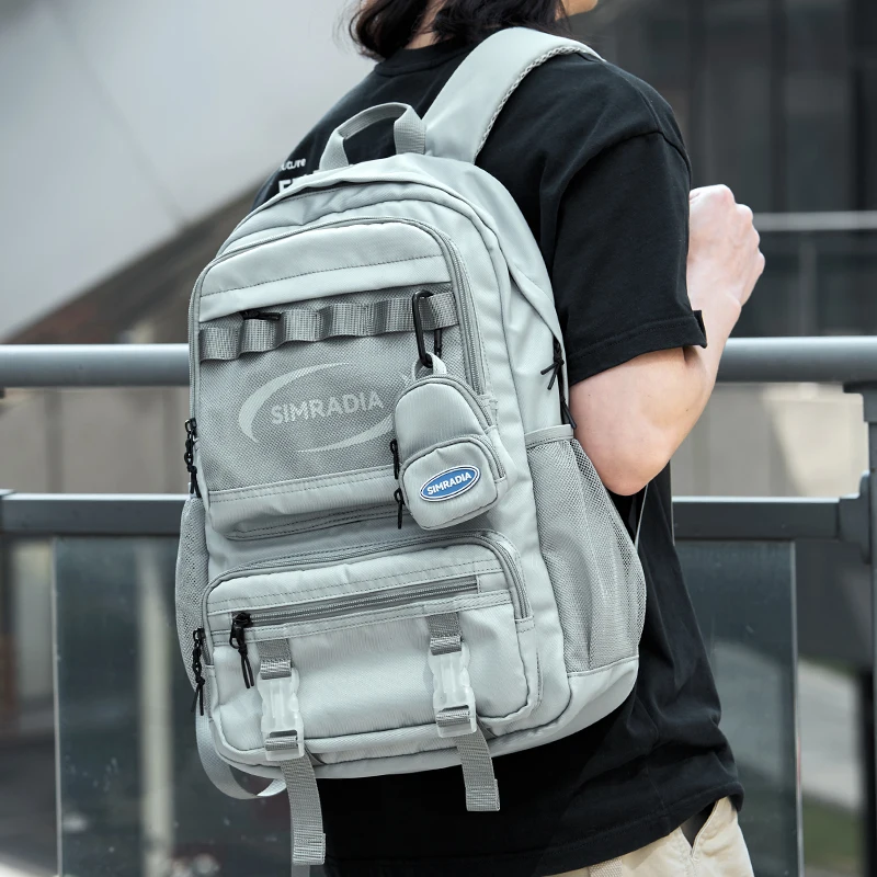 Backpack Men\'s Large Capacity Waterproof Computer Backpack College Student Anti-theft Multifunctional Mochila