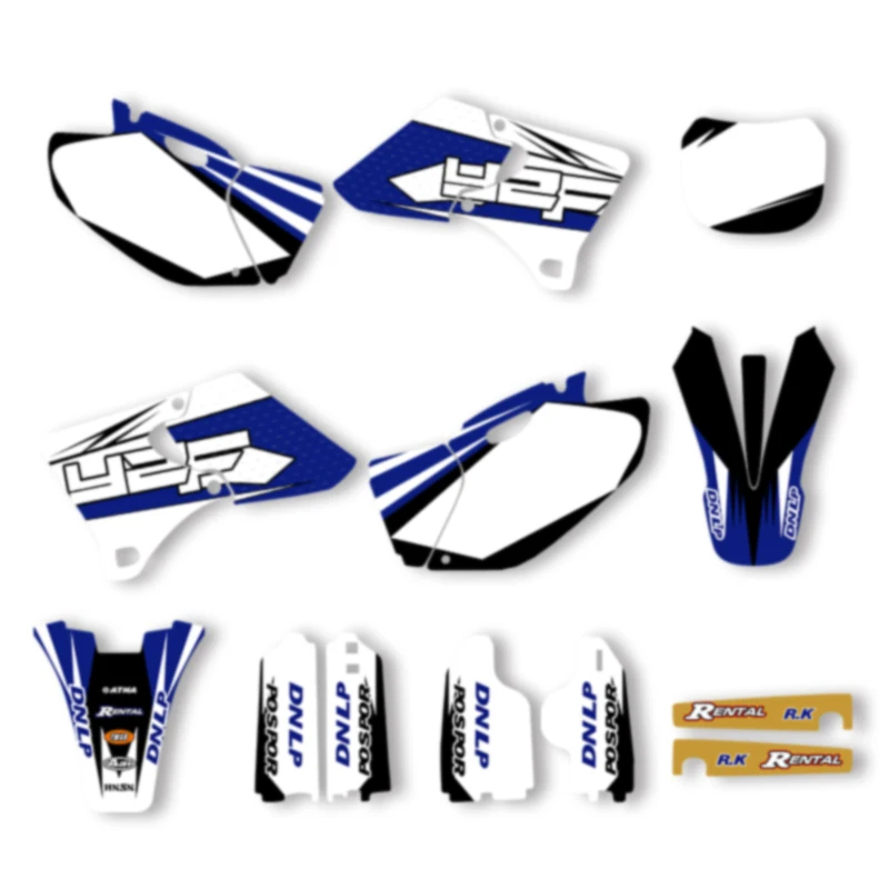 

Powerzone Full Set Motorcycle Graphics Deco Decals Stickers Kits for YAMAHA YZ250 YZ400 YZ426 YZ 250 400 426 1998-2002
