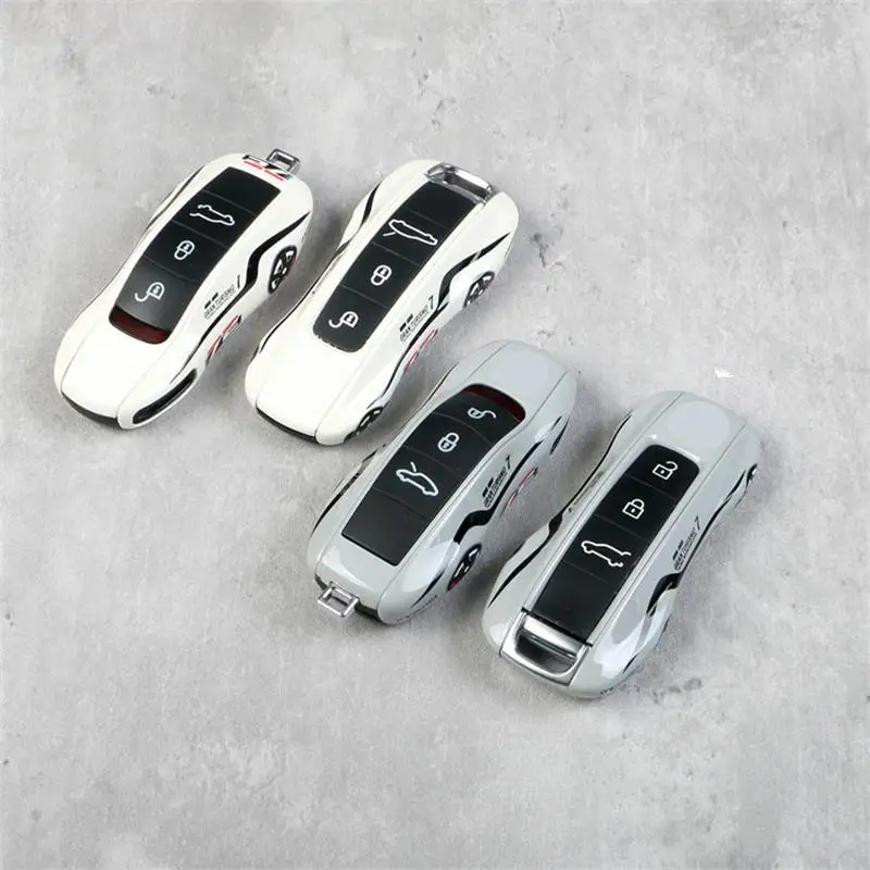 For Porsche Boxster Cayman Panamera Cayenne Macan 718/911 Taycan Car Key Case Keyless Cover Key Shell Car Accessories