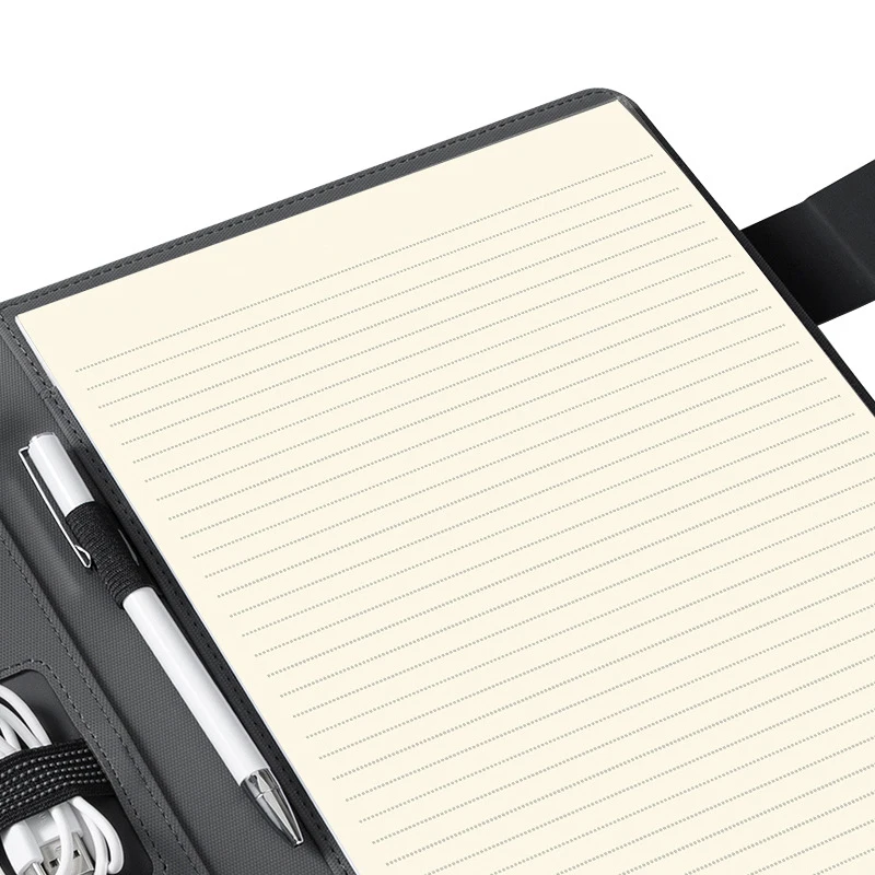 แฟ้มเอกสารหนังมังสวิรัติ Business Binder Padfolio พร้อมสมุดบันทึกสําหรับนักธุรกิจหรือสัมภาษณ์