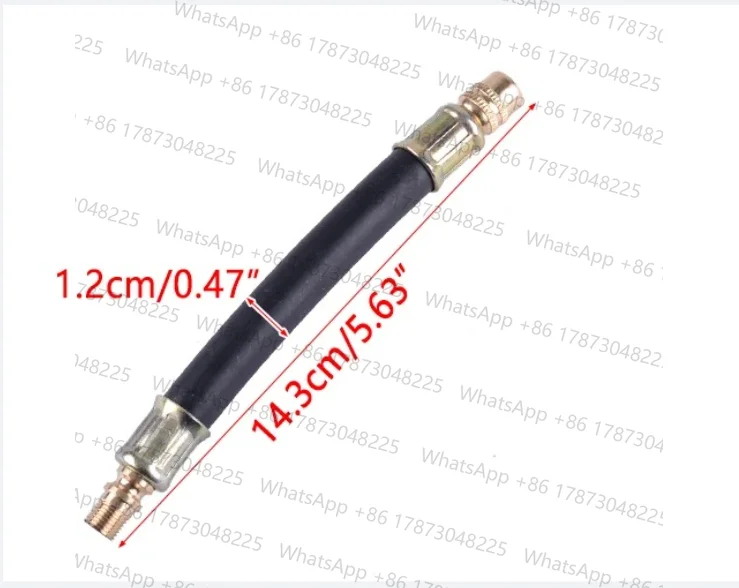 LETAOSK NEW 140mm Flexible Rubber Tyre Valve Extensions Adapter With 2 Metal Clamps Truck Bus