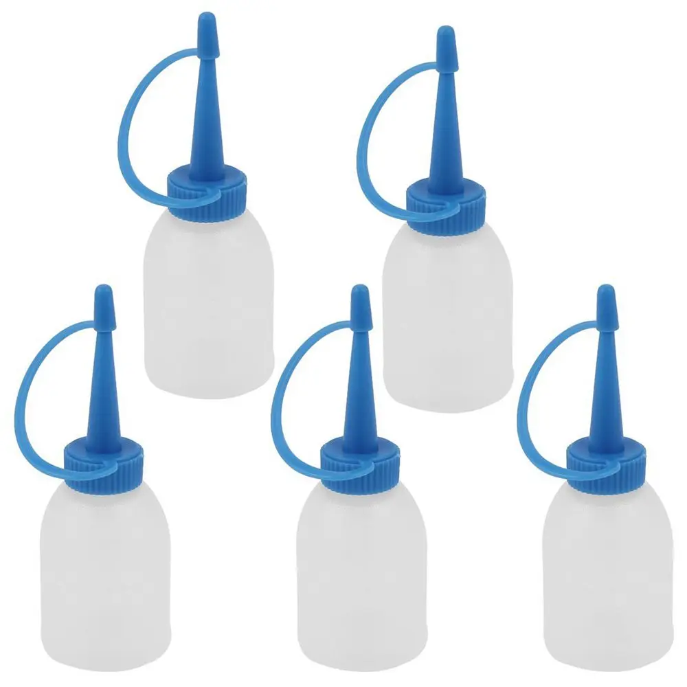 30ml Industrial Glue Oil Plastic Squeeze Bottle Dispenser 5pcs