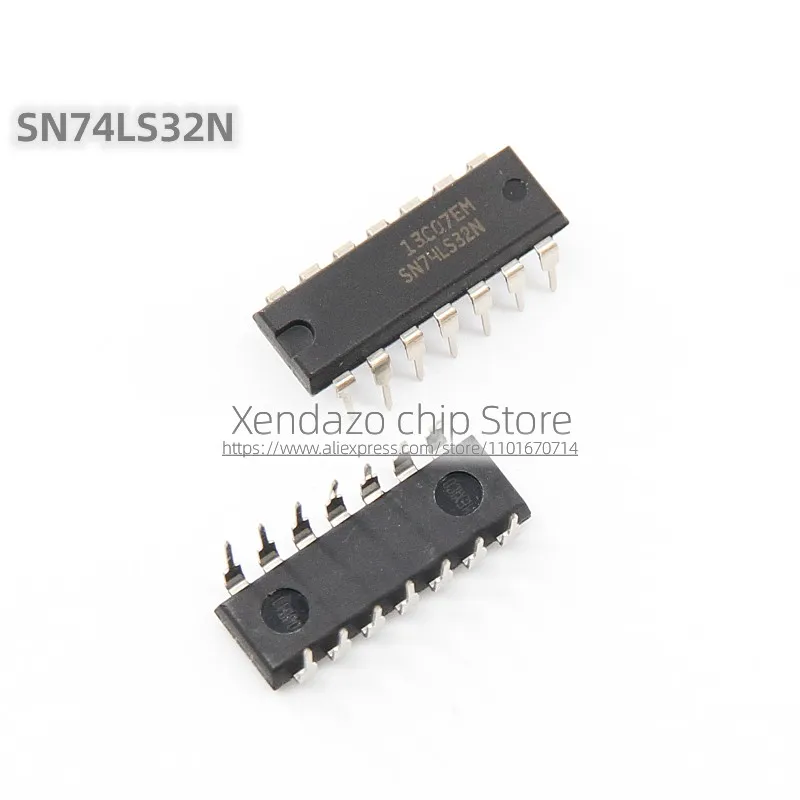 10pcs/lot SN74LS32N 74LS32N DIP-14 package Original genuine Four sets of 2-input or gate positive logic chips