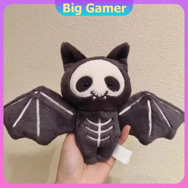 

Halloween Skeleton Bat Fairy Plush Keychain - Spooky Cute Bag Charm with Glow-in-the-Dark Features Gothic Style Gift niche aesth
