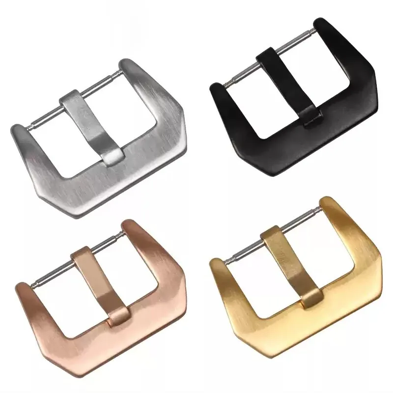 18 مللي متر 20 مللي متر 22 مللي متر 24 مللي متر 26 مللي متر الفولاذ المقاوم للصدأ مشبك ساعة المشبك استبدال ل بانيراي ساعة الجلود سوار ساعة اكسسوارات