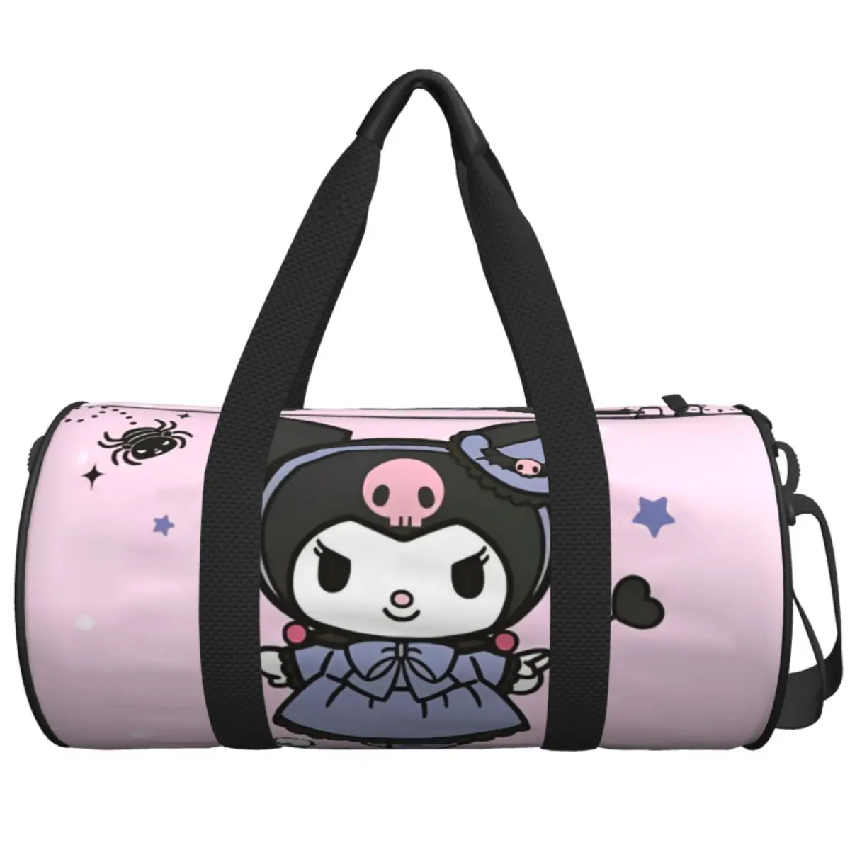 

Kawaii Kuromi Japanese Cute Cartoon Travel Bag Purple Yoga Sports Bags Large Vintage Gym Bag Couple Design Outdoor Fitness Bag