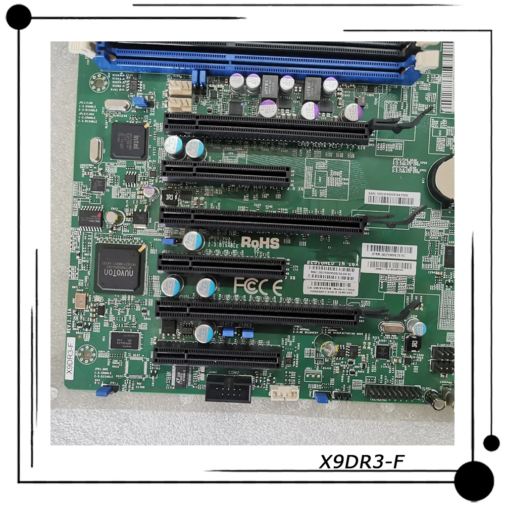 For Supermicro X9DR3-F Two-way Server Motherboard 2011 Intel C606 DDR3 Xeon Processor E5-2600 and E5-2600 v2 Family Fully Tested