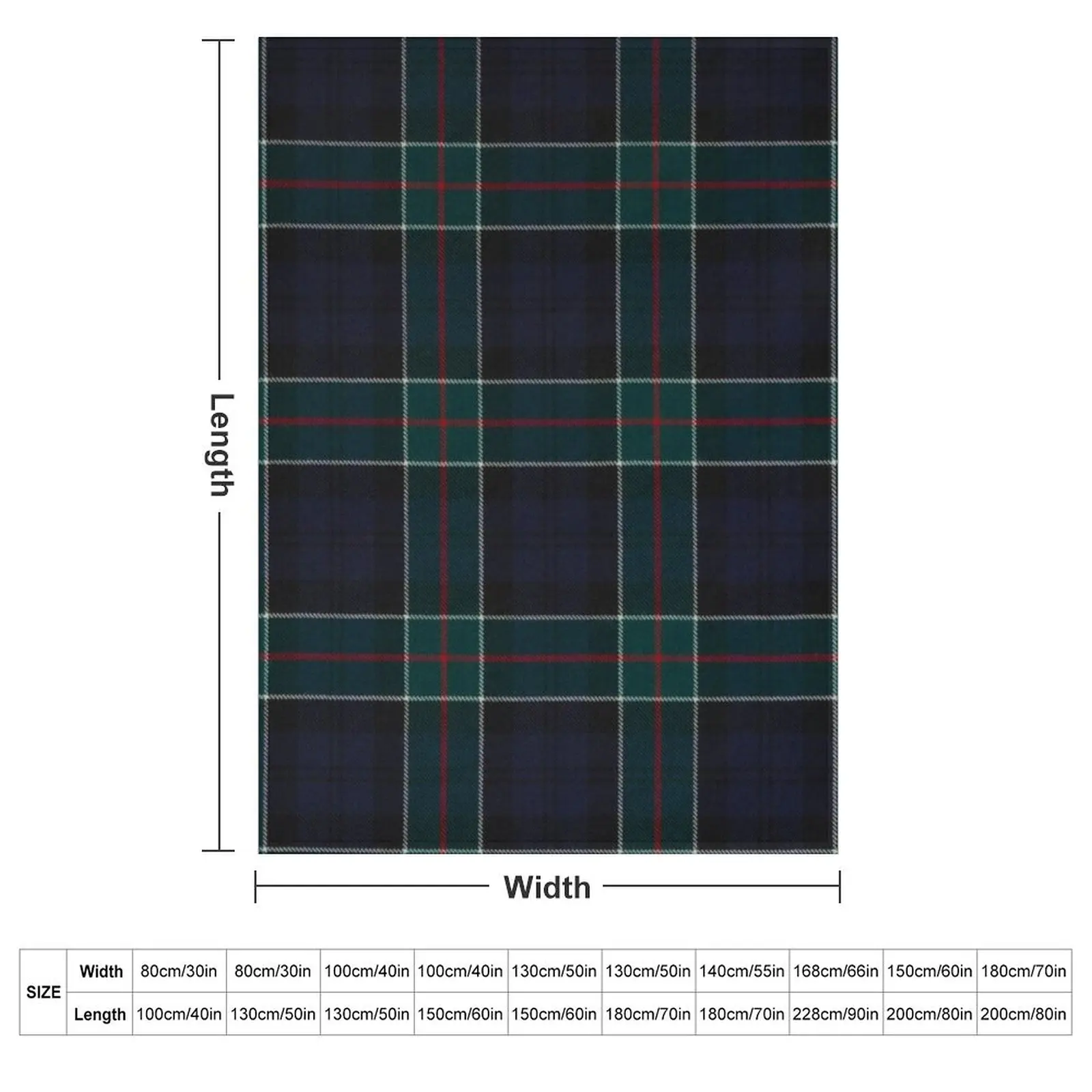 Colquhoun Scottish Tartan Throw Blanket couch cozy soft plush fuzzy picnic outdoor blanket