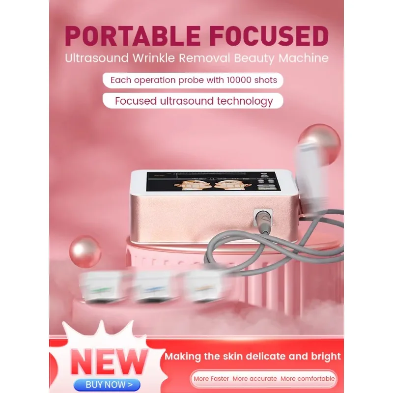 Professional 7D SMAS Focused ABS Anti Wrinkle Machine with 7 Cartridges for Home Use