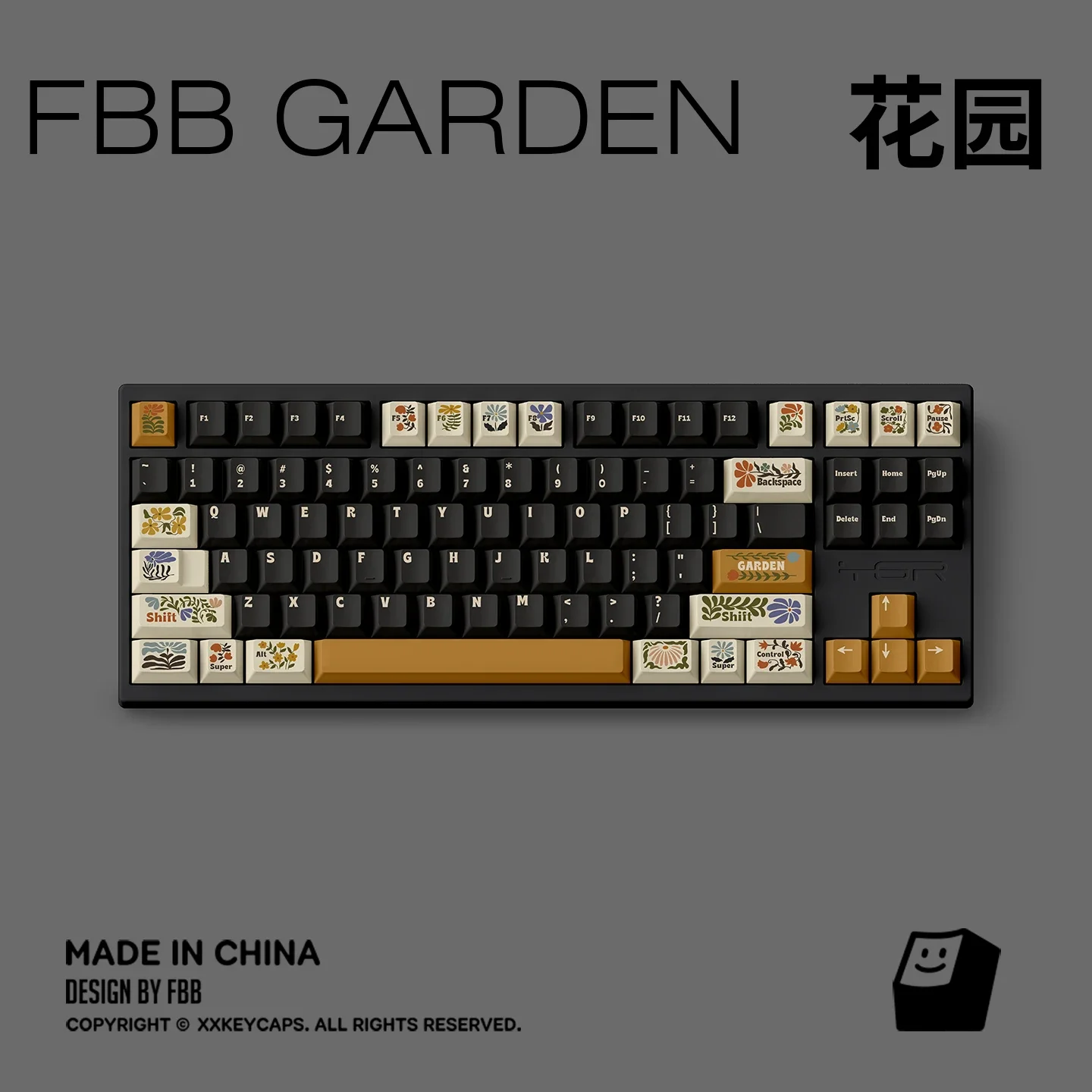 

Original keycap garden retro PBT sublimation 1.7mm personalized customized keyboard magnetic axis