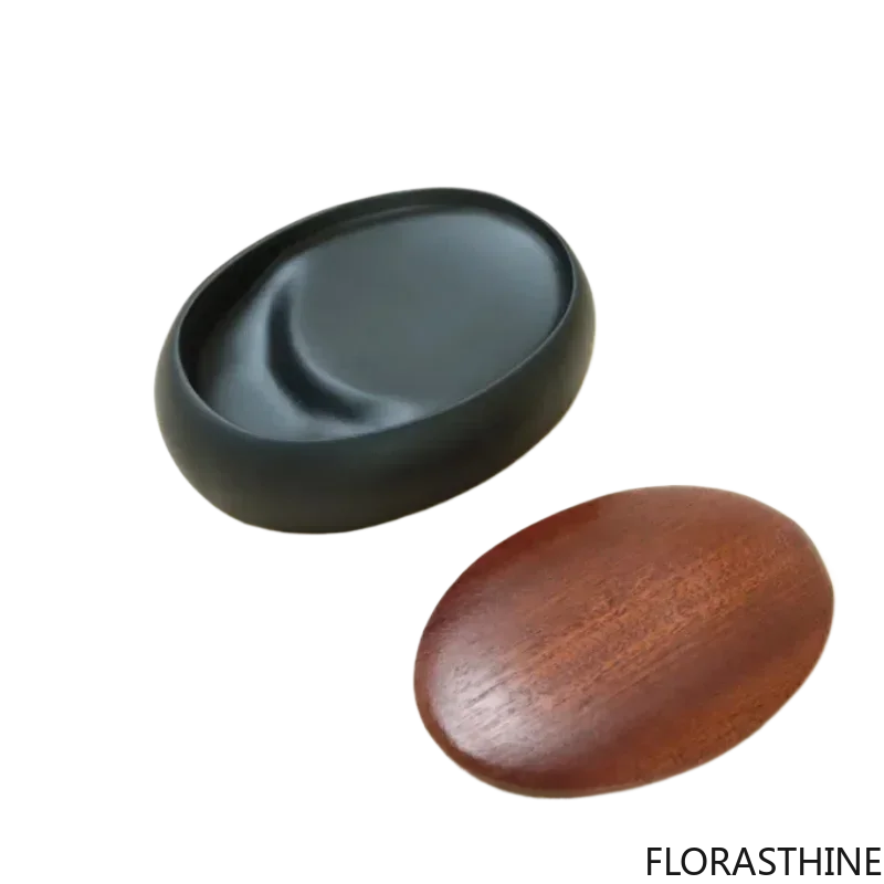 She Inkstone Classical Small Practical Inkstone Calligraphy Traditional Chinese Natural Painting Stone Art Supplies