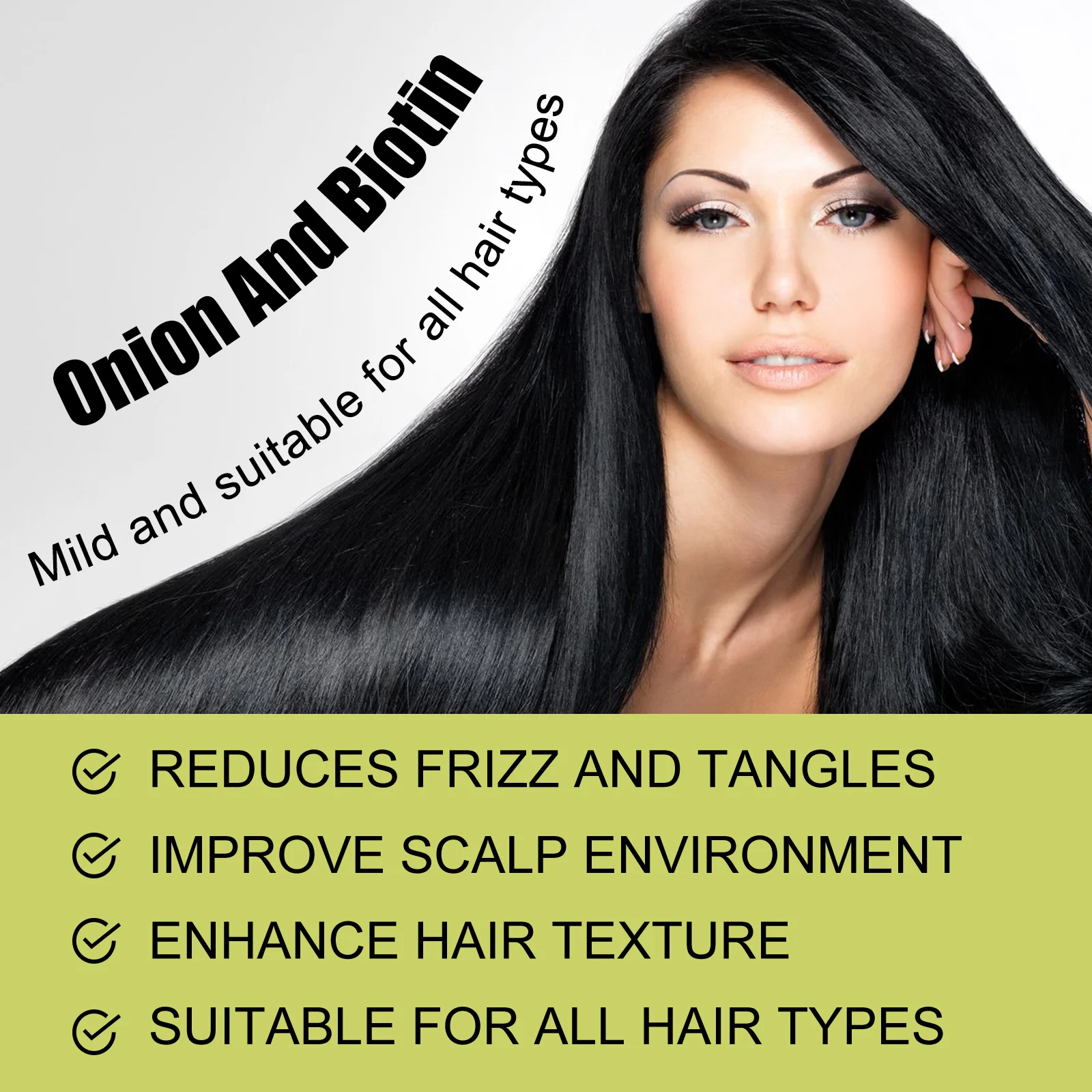 OceAura Hair Growth Shampoo Conditioner Reduce Loss Anti Dandruff Improve Dry Damaged Hair Nourishment Dense Hair Castor Oil