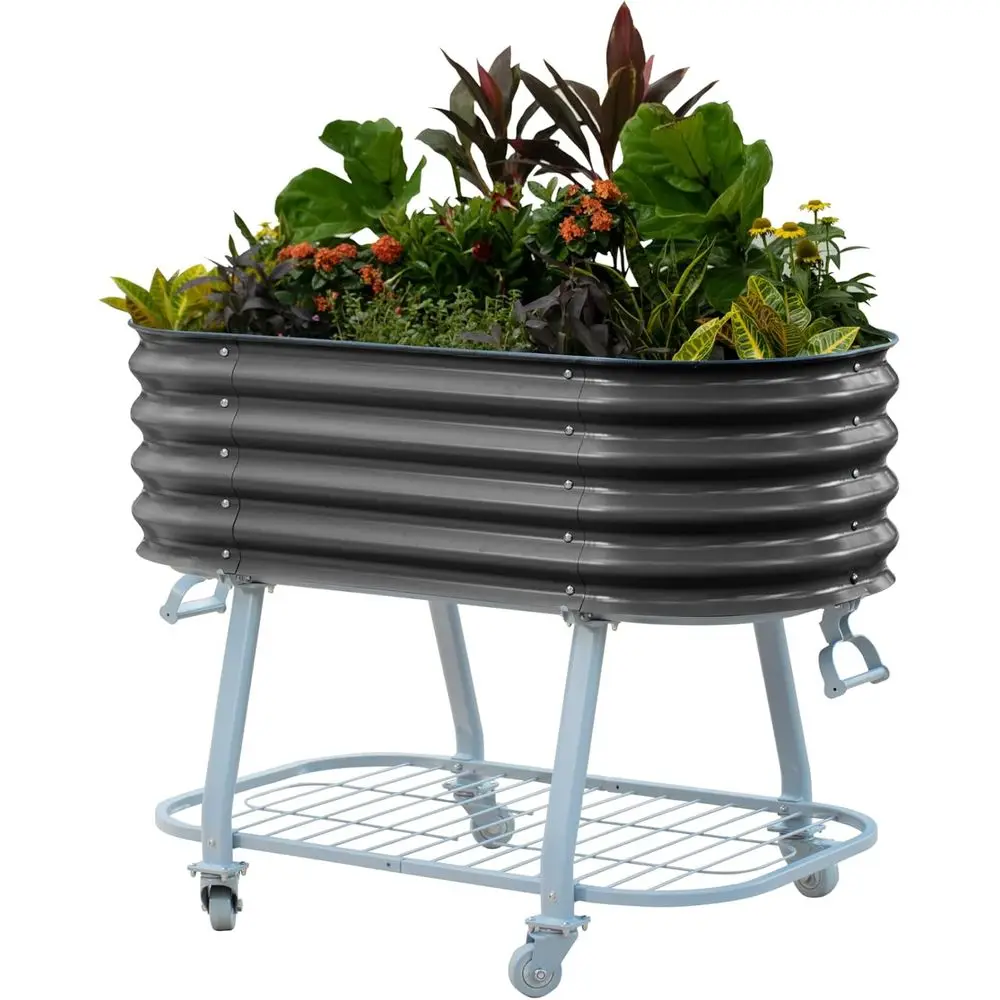 

2' x 4' Elevated Garden Bed with Legs and Wicking System - Ideal for Growing Vegetables, Herbs, and Flowers Indoor or Outdoor -