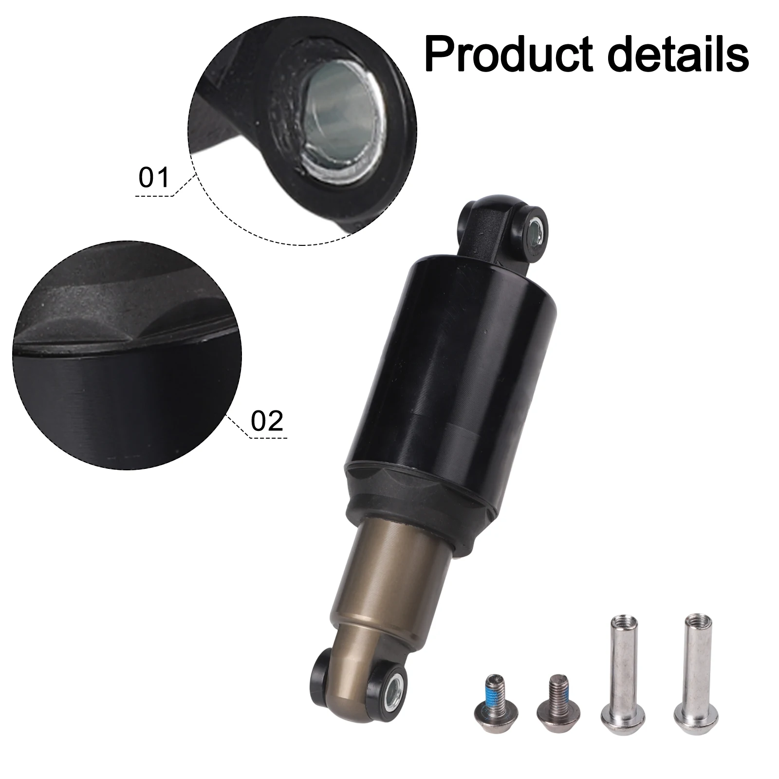 Bicycle Rear Shock Absorber 125/150/165/190MM Electric Scooter Shock Absorber Mountain Bike Oil Spring Shock Absorber - Image 5
