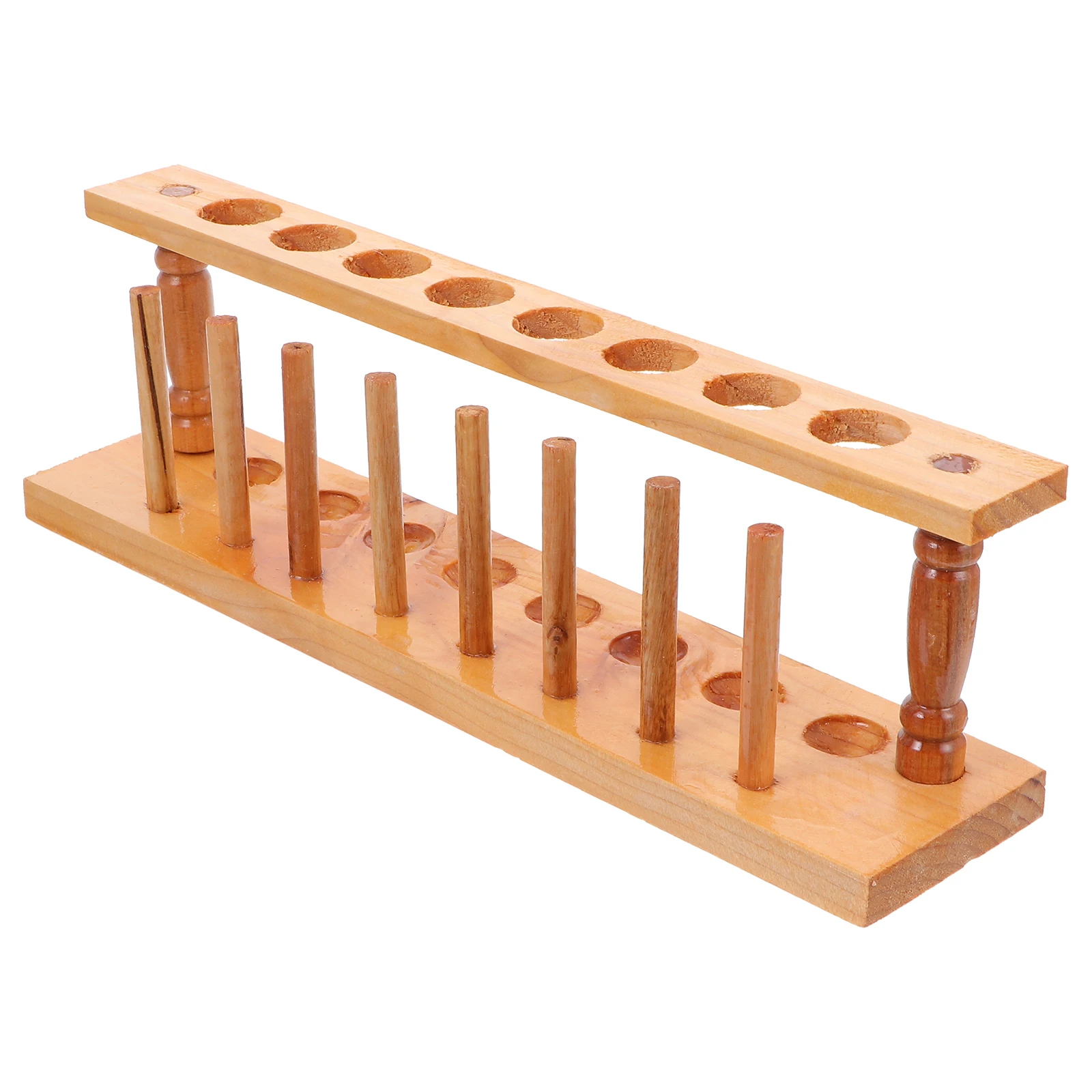 

2Pcs Wooden Test Tube Rack Laboratory Storage Shelf Experiment Holder Teaching Equipment School Lab Practical Design Easy