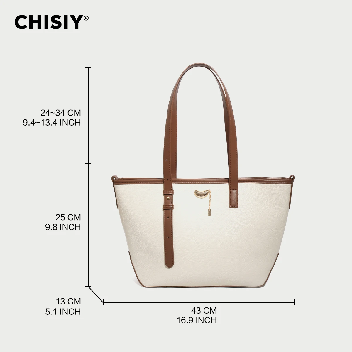 1 pc CHISIY Original Handmade Tote Bag,Shoulder Bag,Clutch,Spring, Summer Beige Bag,White Bag,Chic Affordable Functional