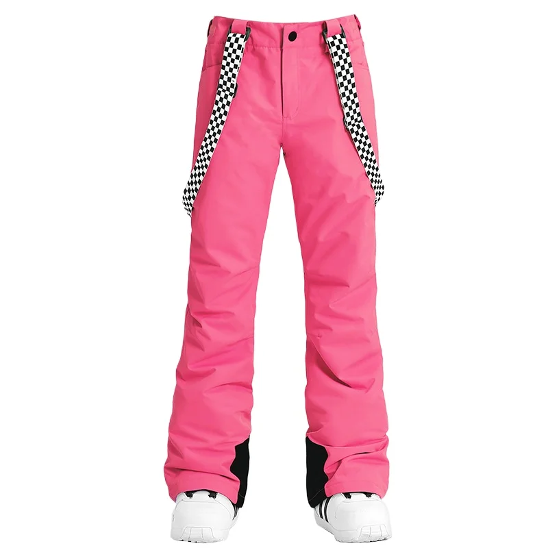 Ski pants women's windproof waterproof thermal overalls