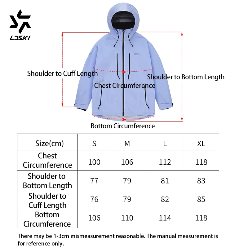 Vestes de ski à capuche pour hommes et femmes, imperméable, coupe-vent, respirant, poignets élastiques, snowboard, sports de plein air, chaud, hiver