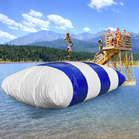 Inflatable Jump Blob Catapult Bag 6m 7m 8m Water Inflatable Catapult Bag Jumping Pillow Come With a Pump