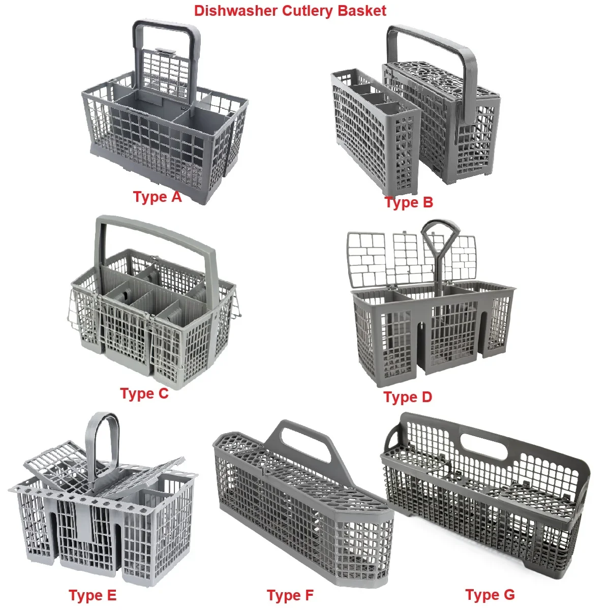 Universal Dishwasher Cutlery Basket - Fits Bosch,Siemens,AEG,Kenmore,Whirlpool,Maytag, LG,Neff,GE,Samsung,Hotpoint,Indes,Ariston