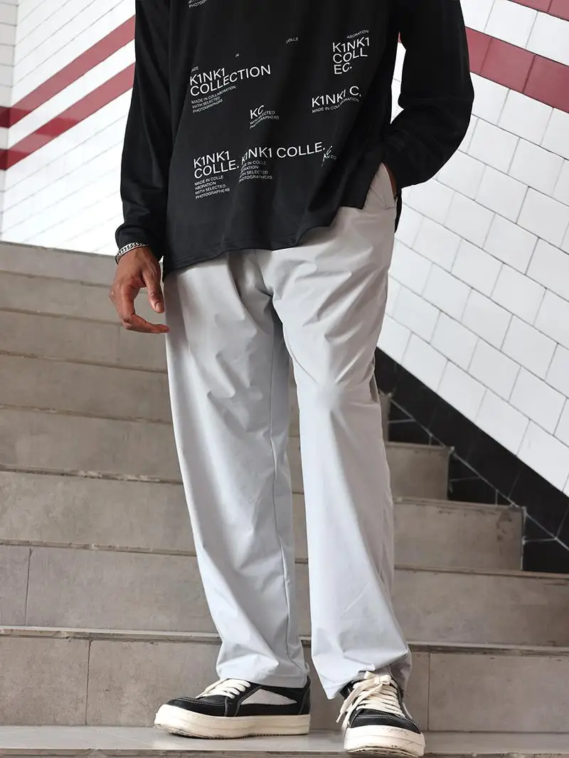 

FOAG American Sle Baskeall Training Fitn Summer Running Ice Silk Sport Casual Long Pants Qui Dry Loose Fit Polyester...