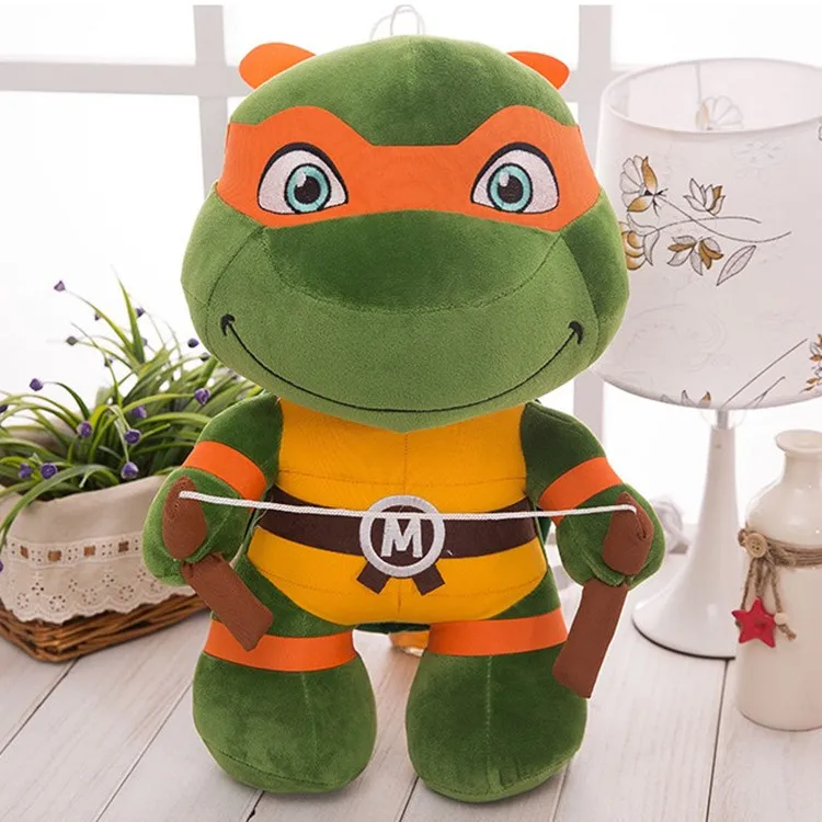 TMNT-juguete de peluche de Tortugas Ninja, juguete de 25/35cm, lindo Anime creativo, regalos para niñas y niños, Kawaii