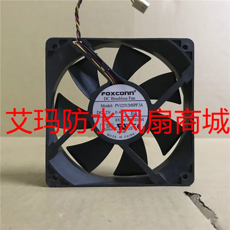 

3-проводной Вентилятор охлаждения сервера Foxconn PV122512MSPF 3A DC 12V 0.42A 120x120x25 мм