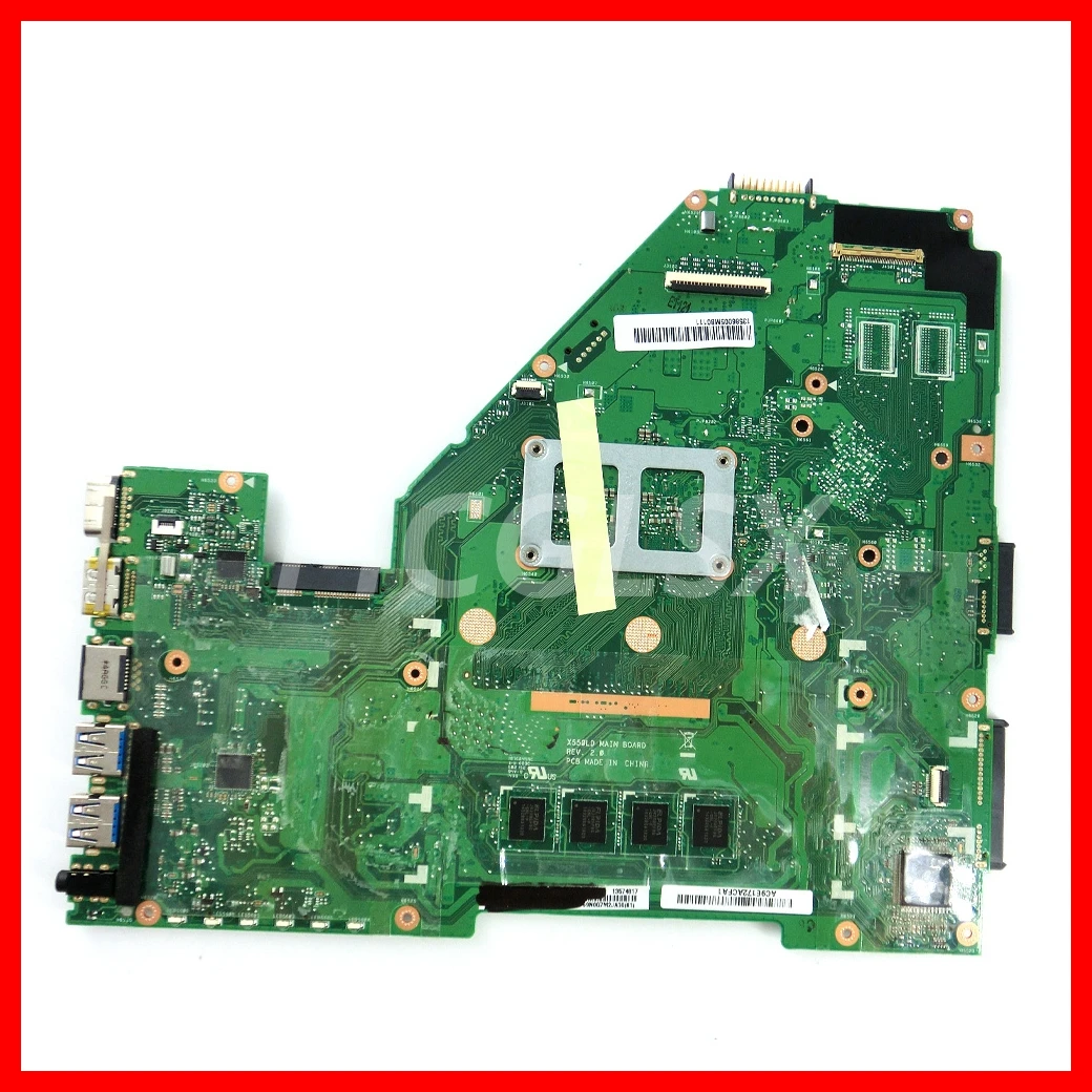 X550LD i5 i7-4th Gen CPU 4G-RAM Mainboard For ASUS Y581L X552L R510L X550L X550LN X550LD X550LC X550LF X550LA Laptop Motherboard