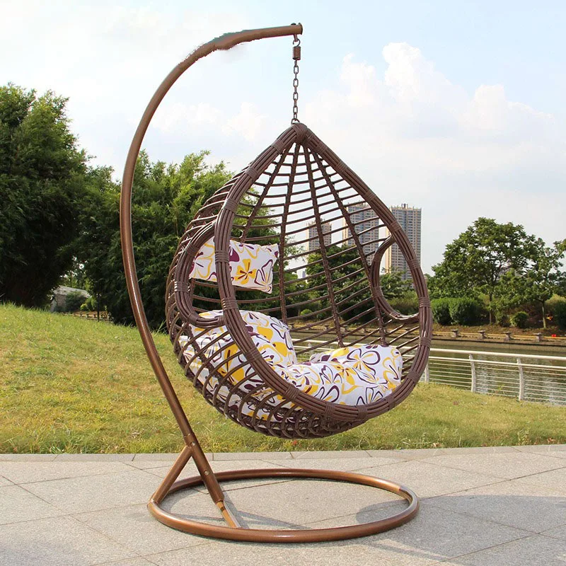 Hanging Chair Swing Hammock Nest Swing Leisure Hanging Egg Chairs Indoor Balcony Swing with Stand Rocking Chairs House Furniture