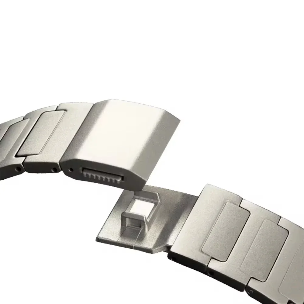 Titanium Businesss Strap for Samsung Galaxy Watch Ultra 47mm Luxury Magnetic Band Fot Galaxy 47mm Ultra No Gaps Curved End Band