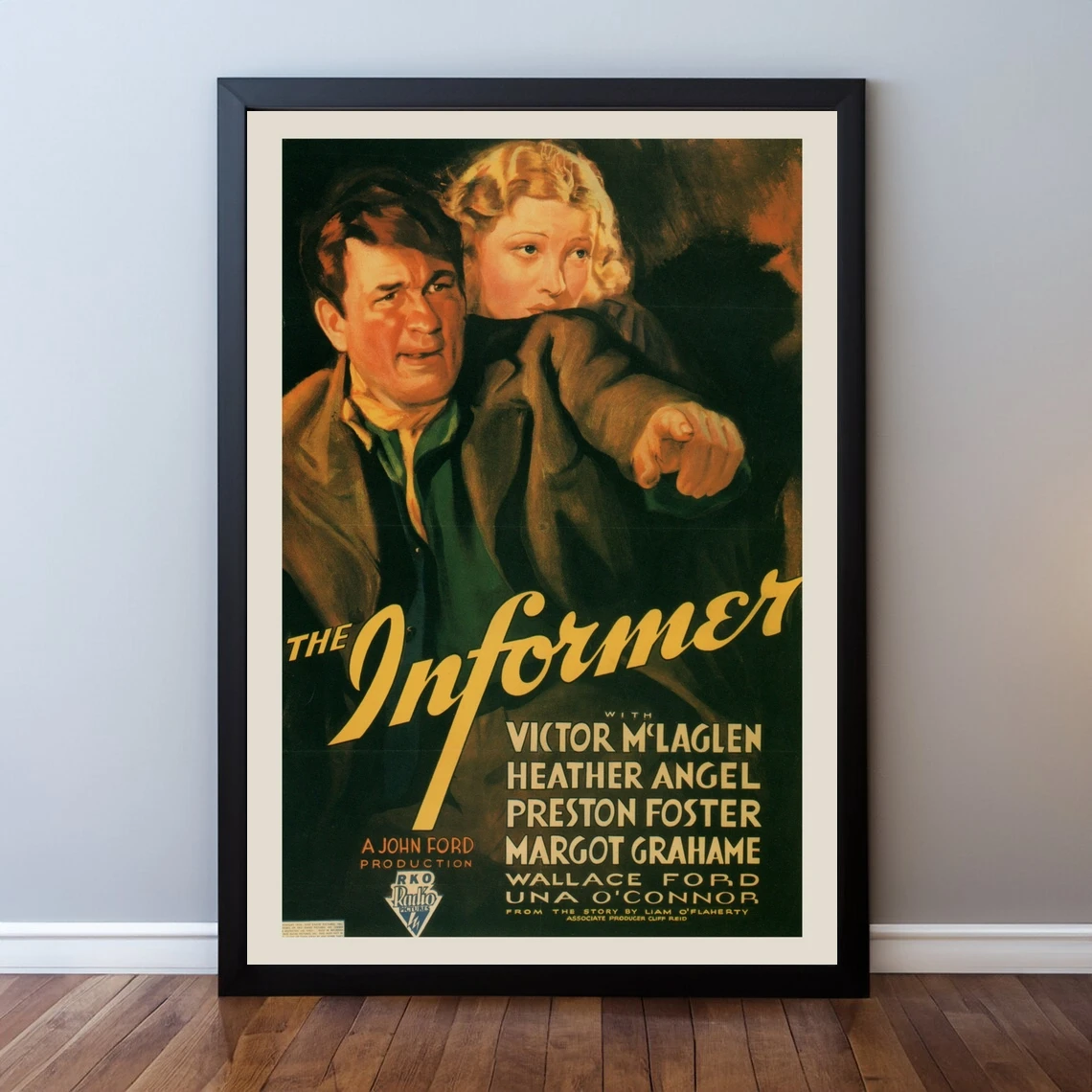 ملصق الفيلم العتيق - ملصق الفيلم المشتعل - ملصق فيلم جون فورد، الفيلم الكلاسيكي، فن جدار ديكور المنزل #1