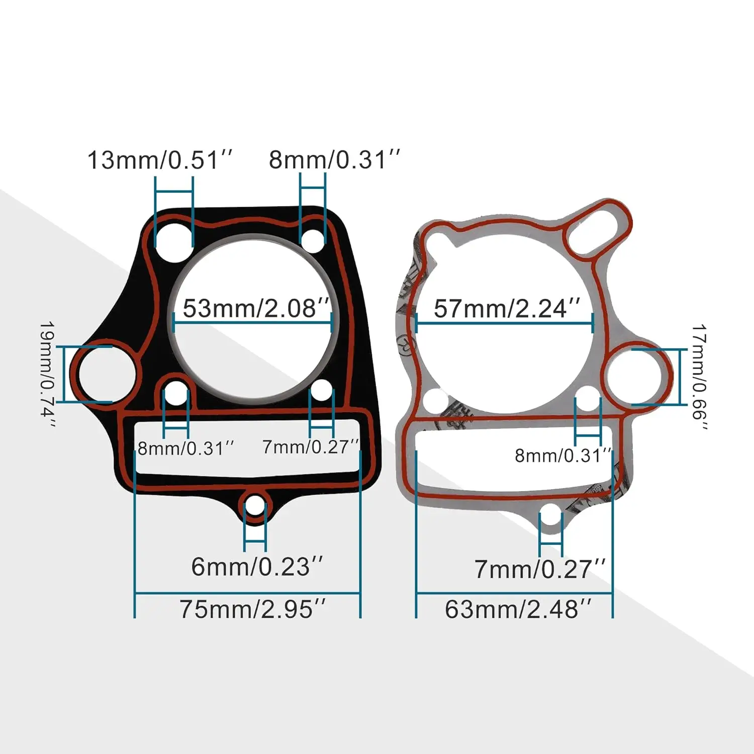 Complete Gasket Set  110cc 125cc Lifan 1P52FMH TaoTao Go Karts Pit Quad Dirt Bike ATV Engine Various Off Road Motorcycles