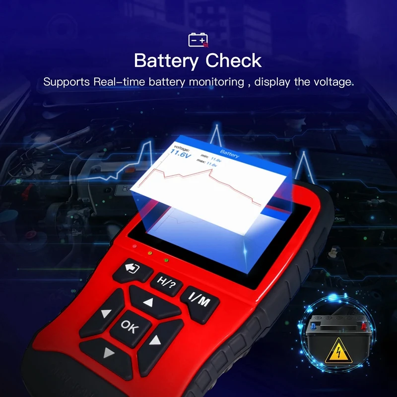 Code Reader Generation Auto Diagnostics Tools OBD2 Scan Tool With I/M Readiness Mode6 , Mode 8 Easy To Use