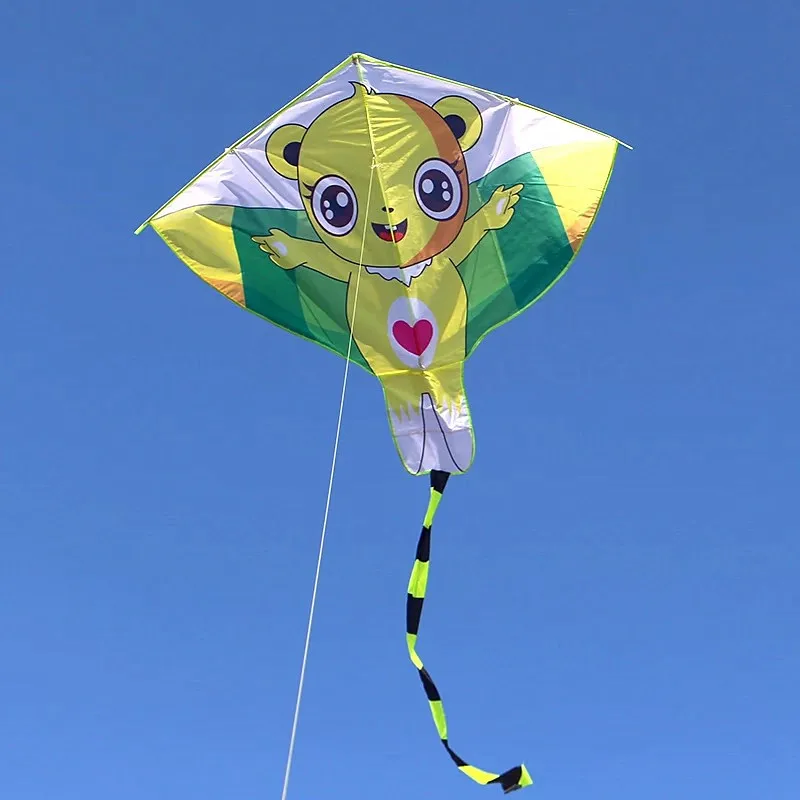 free shipping new children kites flying toys cartoon kites inflatable games outdoor play sports wind kites giant kite pendant