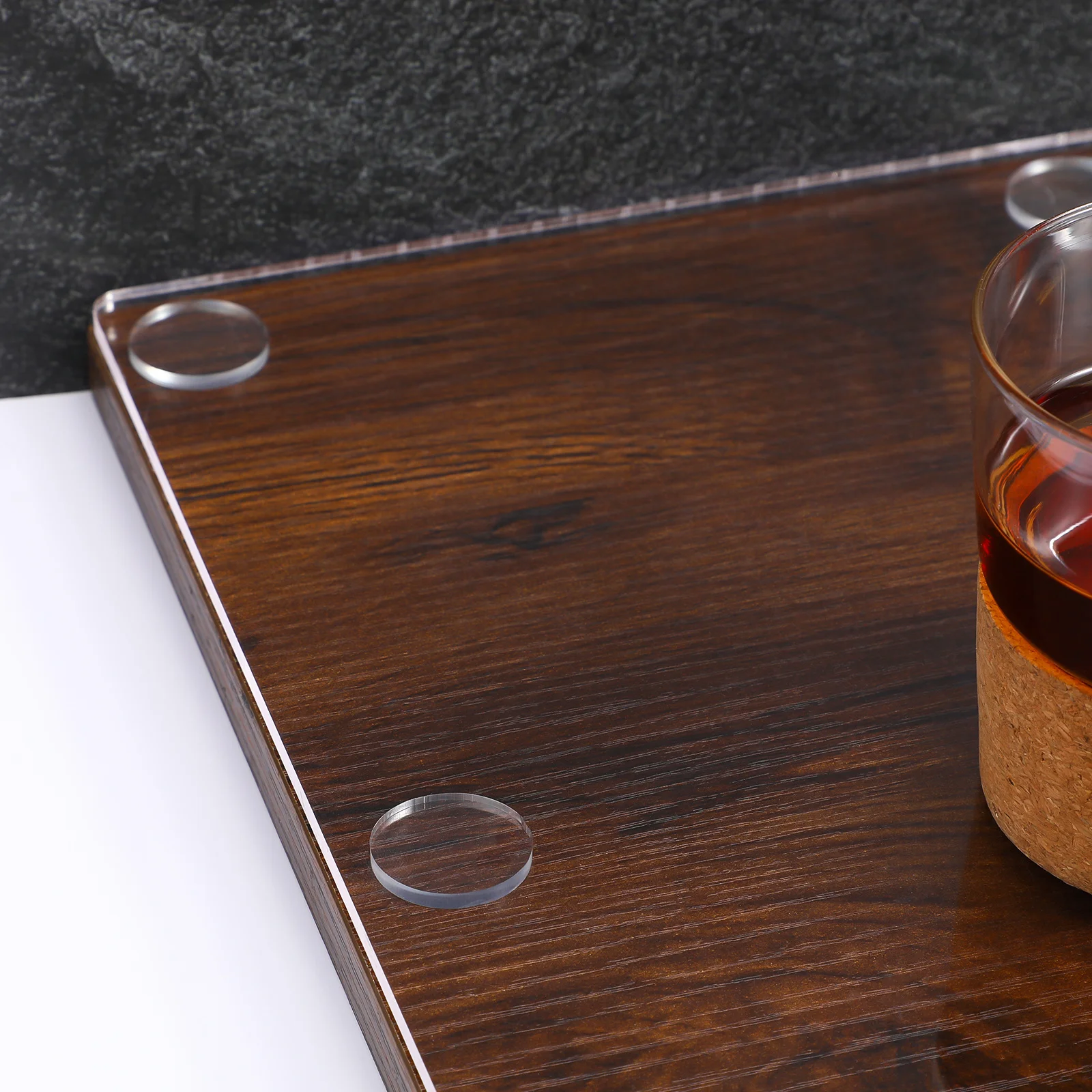 แผ่นรองกันกระแทกแบบสุญญากาศ 10 ชิ้น สำหรับติดตั้งบนโต๊ะกระจก ตกแต่งบ้าน ห้องน้ำ ห้องครัว ใช้เป็นตัวหน่วงแรงกระแทก หรือตัวเว้นระยะสำหรับเฟอร์นิเจอร์